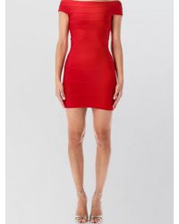 ROTATE BIRGER CHRISTENSEN - Fitted Knit Mini Dress - Lyst
