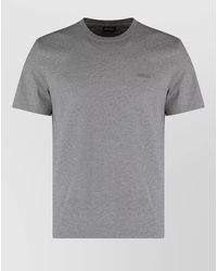 ZEGNA - Regular-Fit Cotton Short-Sleeve T-Shirt - Lyst