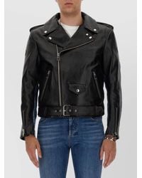 McQueen - Combo Biker Jacket - Lyst