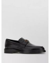 Burberry - Pembroke Leather Monk Loafers Decorative Emblem - Lyst