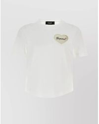 DSquared² - Cotton Ribbed Crew-Neck Short-Sleeve T-Shirt - Lyst