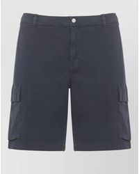 Woolrich - Cotton Cargo Bermuda Shorts Multiple Pockets - Lyst