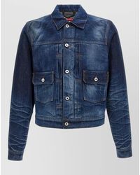 KENZO - Japanese Denim Jacket Adjustable Waistband - Lyst