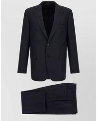 Brioni - Wool Single Breasted Coat - Lyst