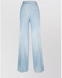 Ermanno Scervino - Wide-Leg Trousers With Belt Loops And Back Pockets - Lyst