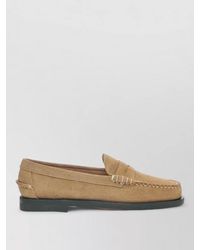 Sebago - Penny Loafer Suede Finish Stitched Rubber Sole - Lyst