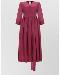 Max Mara - Ramie Maxi Dress - Lyst