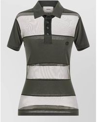 Coperni - Sheer Striped Polo Top - Lyst