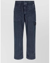 Stone Island - Nylon Loose-Fit Straight-Leg Pants - Lyst