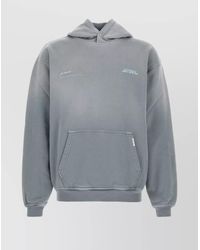 Represent - Cotton Sweatshirt With Front Pocket And Hood - Lyst