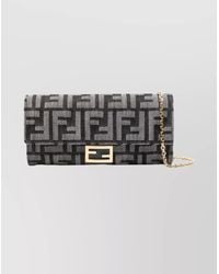 Fendi - Chain Strap Baguette Continental Wallet - Lyst
