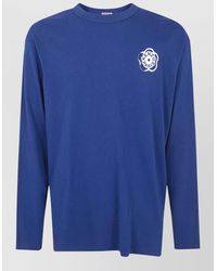 KENZO - Cotton Logo Print Long Sleeve T-Shirt - Lyst