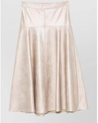 forte_forte - Panelled High-Rise Flared Midi Skirt - Lyst
