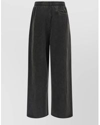 Entire studios - Cotton Wide-Leg Low-Rise Joggers - Lyst