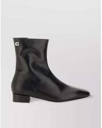 CAREL PARIS - Block Heel Ankle Boots With Pointed Toe - Lyst