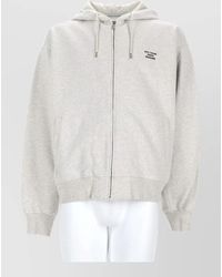 Drole de Monsieur - Hooded Jacket Drawstring Hood Ribbed Trims - Lyst