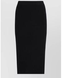 Pinko - Nuova Guinea Ribbed Knit Midi Skirt - Lyst