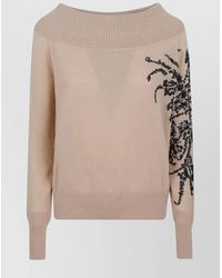 Ermanno Scervino - Cashmere Sweater With Boat Neck Design - Lyst