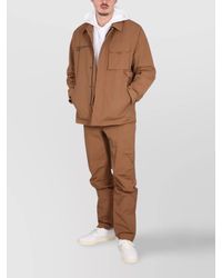Helmut Lang - Hooded Sweatshirt With Back Detail And Front Pocket - Lyst