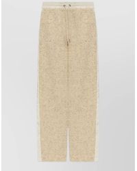 Moncler - Teddy-Fleece Wide-Leg Sweatpants - Lyst