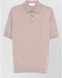 Lardini - Knitted Short-Sleeve Polo Shirt - Lyst
