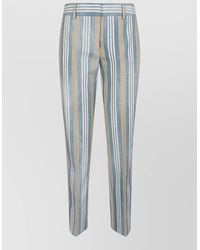 Ermanno Scervino - Striped Tailoring Trousers Tapered Leg Design - Lyst