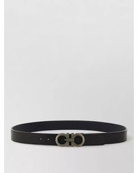 Ferragamo - Gancini Belt Adjustable Length Textured Finish - Lyst