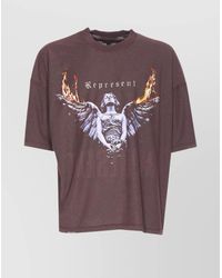 Represent - Organic Cotton And Hemp Printed Short-Sleeve T-Shirt - Lyst