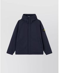 Stone Island - Soft-Shell Hooded Jacket - Lyst
