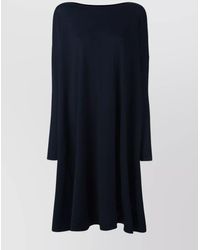 Daniela Gregis - Midi Dress With Belted Waist And Long Sleeves - Lyst