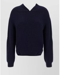 Victoria Beckham - Cashmere Wool V-Neck Jumper - Lyst