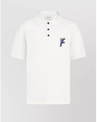 Ferragamo - Cotton Piqué Polo Shirt - Lyst