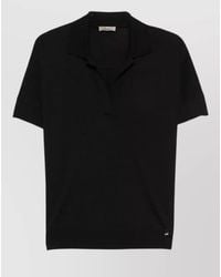 Herno - Cotton Blend Jersey Polo Shirt Short Sleeves - Lyst