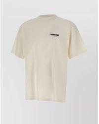 Represent - Cotton Ribbed Crew Neck Logo Print T-Shirt - Lyst
