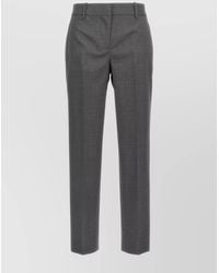 Ermanno Scervino - Wool Trousers With Back Pockets And Belt Loops - Lyst