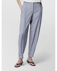 Thelatest - Tailored Pants Belt Loops Back Pockets - Lyst