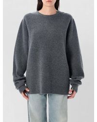 Extreme Cashmere - Cashmere Ribbed Sweater Long Sleeves U Size - Lyst
