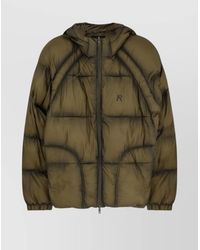 Represent - Hooded Blazer With Elastic Cuffs And Pockets - Lyst