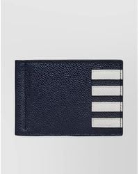 Thom Browne - Money Clip Wallet With 4 Bar Stripes - Lyst