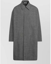 Fear Of God - Long Collared Jacket Raglan Sleeves Vented Back - Lyst