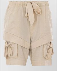 Isabel Marant - Belted Shorts Cargo Style Bow Detail - Lyst