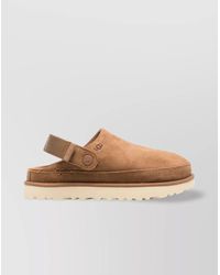 UGG - Suede Platform Clogs - Lyst