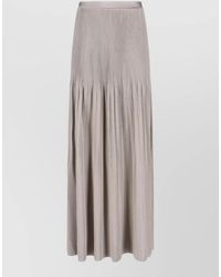 Giorgio Armani - Pleated Maxi Skirt - Lyst