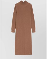 Max Mara - Wool And Cashmere Turtleneck Dress - Lyst