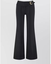 Versace Jeans Couture - High-Rise Flared Trousers - Lyst