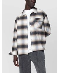 Represent - Milkcolored Flannel Checked Shirt - Lyst