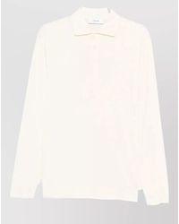 Lardini - Silk Cotton Long-Sleeve Polo Shirt - Lyst