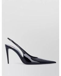 Saint Laurent - Thierry Pointed Toe Patent Leather Pumps - Lyst