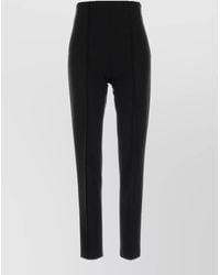 Jil Sander - High Waist Stretch Jersey Slim Pants - Lyst
