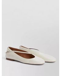 Jil Sander - Lace Ballerina Shoes Flat Sole Nylon - Lyst